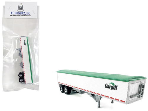 Covered grain trailer white - grain,