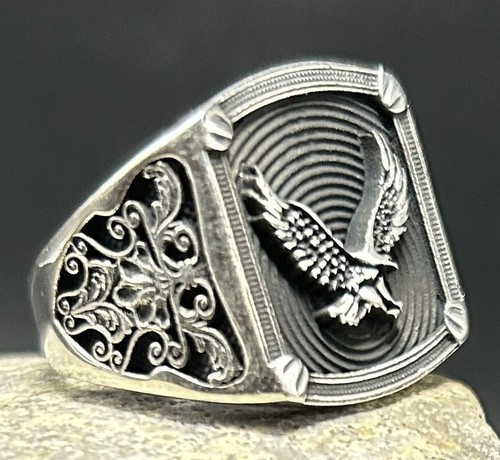 Eagle ring men - ring, 925