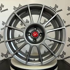 Dedicated Abarth 500 17" Anthracite Red Alloy Wheels New Esseesse