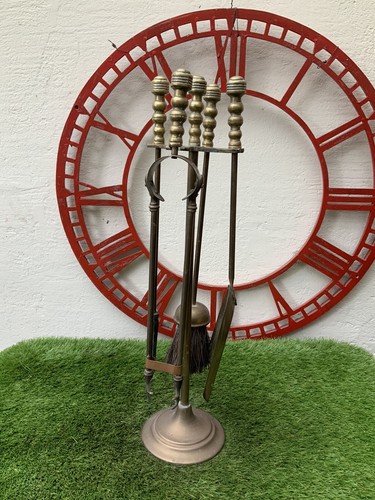 Vintage brass companion - brass, set