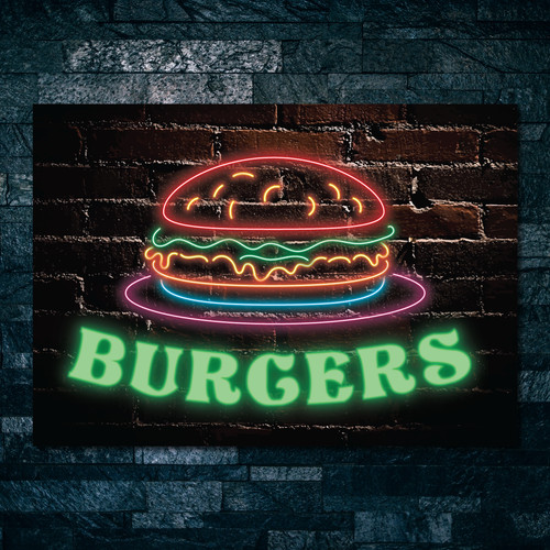 Burger neon - burger,