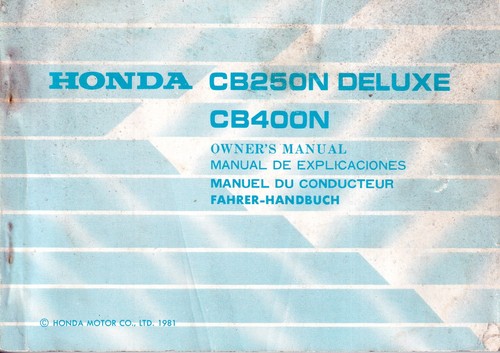 Honda cb250n deluxe cb400n - honda,