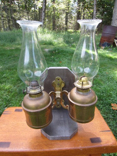 Antique double oil - p,