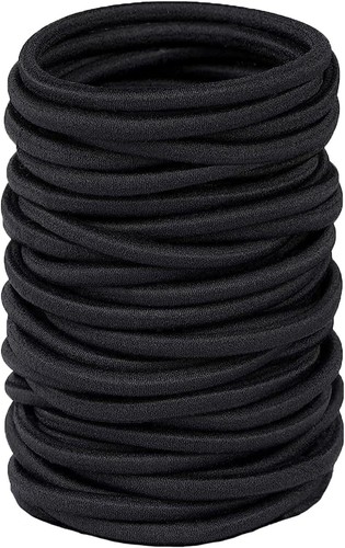 Thick hair bands 4mmblack - thick,