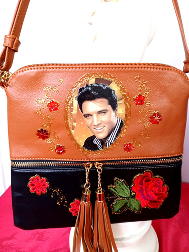 New black tan hand decorated - new, &