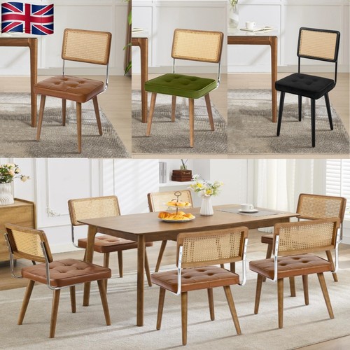 Rattan back dining - chairs, with