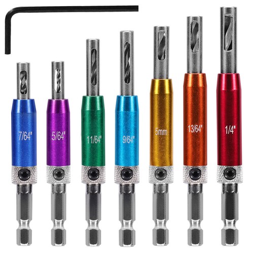 7pc hex self centering - 7pc, hinge