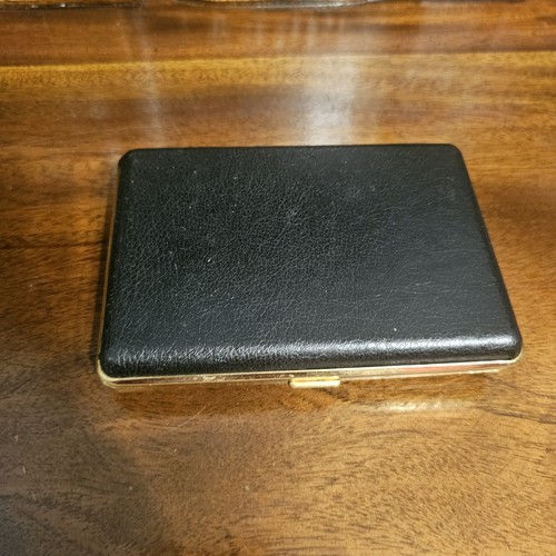 Vintage black leather and - black,