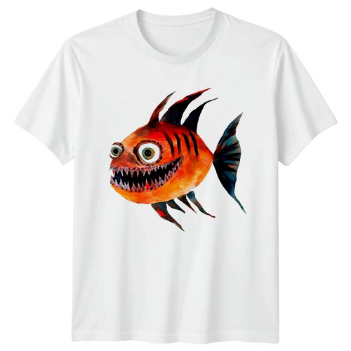 Piranha fish illustration - piranha,