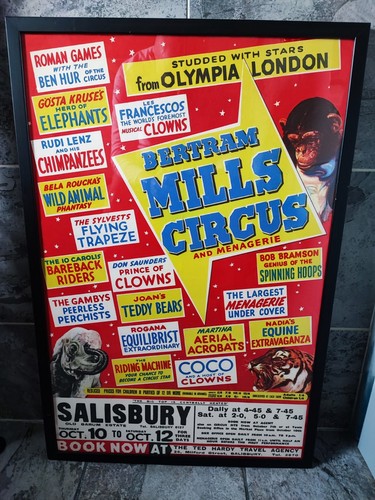 Original large vintage framed - original,