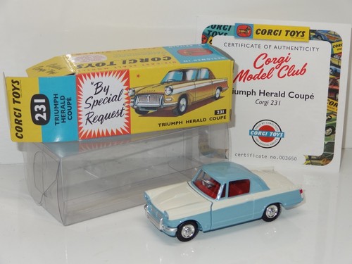 Corgi 231 triumph herald - triumph, coupe