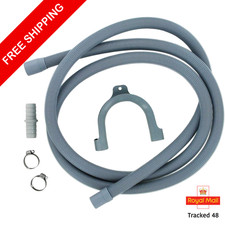 Universal Washing Machine Dishwasher Drain Waste Hose Extension Pipe Kit 2.5M