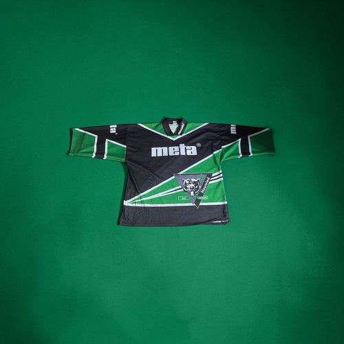 Green and black meta die - and,