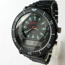 Alfa Romeo Analog Digital LCD Car Accessory Military Design Chronograph Watch