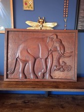 vintage Elephant Carved