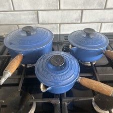 Le Creuset Saucepan Set Blue