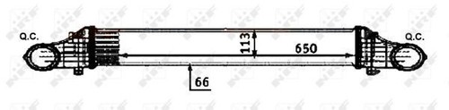 Fits nrf 30502 intercooler - nrf,