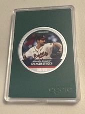2025 Agoro MLB Trading Coin 1 OZ Silver Spencer Strider #209 of 250 Braves Coin
