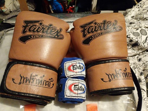 Fairtex brown leather muay - fairtex,