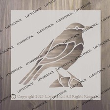 Bird stencils craft,fabric,glass,furniture,wall art Sm + Lrg