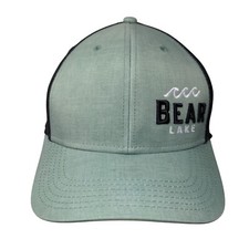 Bear Lake Fitted Trucker Hat Multicolor S/M Breathable Mesh Back 6 Panel Legacy