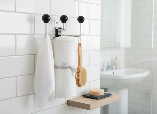 Wall mounted hook hanger with - wall,