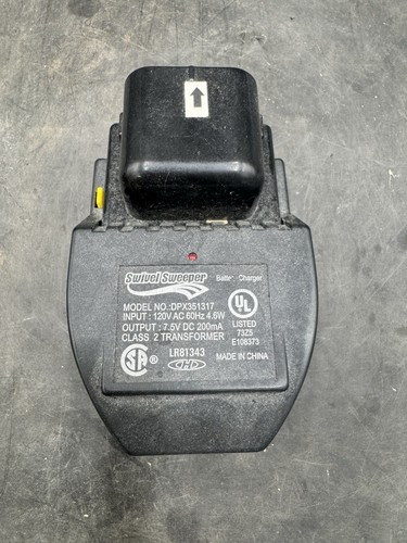 Swivel sweeper battery charger - battery,