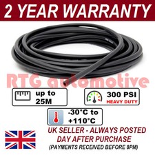 3.2mm 1/8" BORE DIESEL LEAK OFF PIPE OVERBRAIDED 300 PSI RUBBER HOSE 1 METRE
