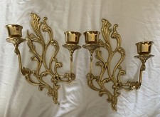 VTG India Brass wall candle