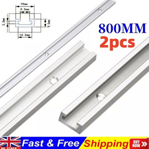 2pcs slot track 800mm - 2pcs, t-slot