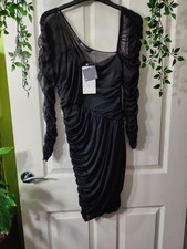 Zara Mesh Draped Dress Size M