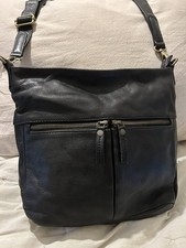 FAT FACE ALI BLACK LEATHER