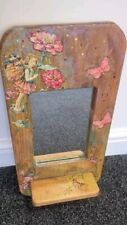 Vintage Handmade Girls Room Mirror Shelf Fairy Glitter 90s Bedroom 45cm X 25cm