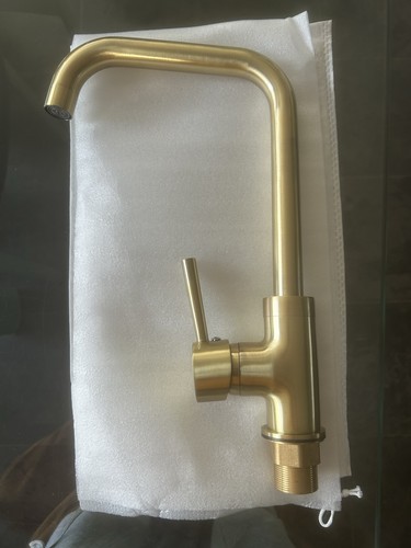 Brushed brass single lever - brass,