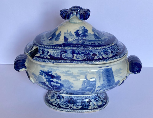 19th georgian minton blue - minton,
