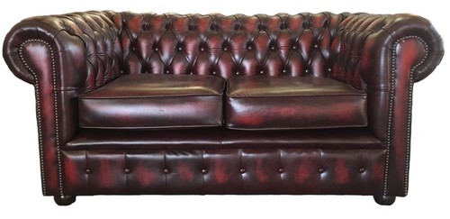 Oxblood red chesterfield - oxblood,