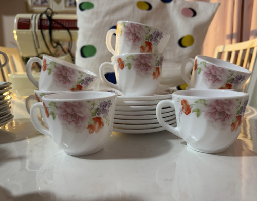 Tea cup saucer set - cup,