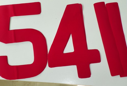 Sail numbers self - sail, adhesive