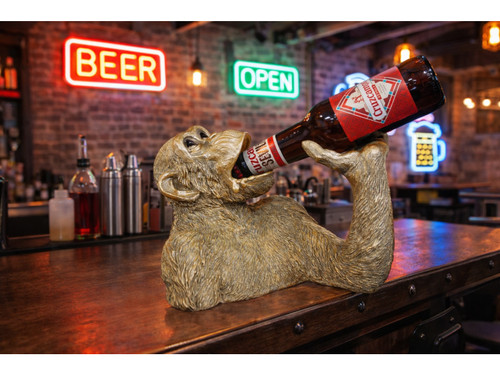 Monkey bust wine bottle - monkey, holder