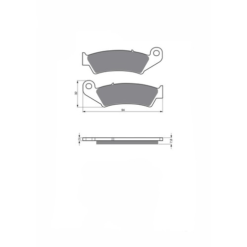Delta semi metallic - delta, brake