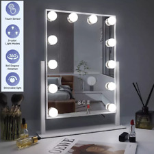 Make Up Mirror LED Hollywood Mirror Vanity with 12 Lights 3 Modes Table Mirror