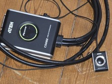 Aten C5682 USB 2-Port DVI, KVM Switch, Remote Selector