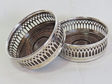 Pair Silver Plated Bottle