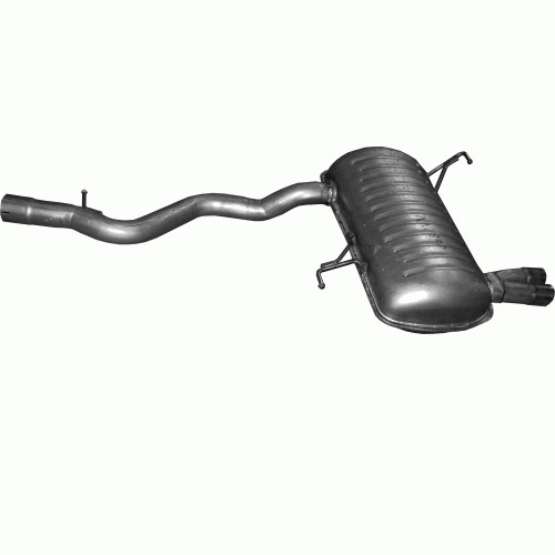 Exhaust rear silencer - rear, for