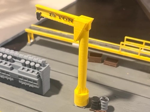 Lineside ton crane - lineside,