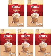 Kenco Latte Instant Coffee Sachets 8x16.3g (Pack of 5, Total 40 Sachets, 652g)