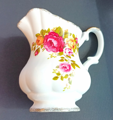 Cottage rose bone - cottage, china