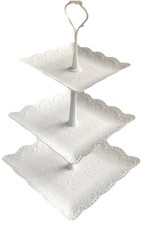 White 3 Tier Display Stand