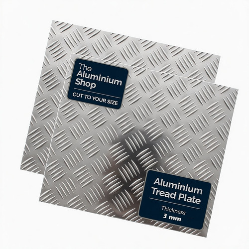 Aluminium chequer tread kick - tread,