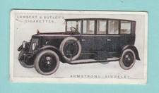 MOTOR CARS  -  ARMSTRONG - SIDDELEY  - LAMBERT & BUTLER  -  'A' SERIES  -  1922